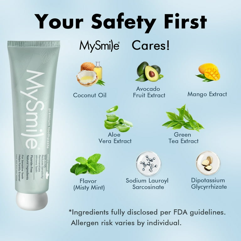 MySmile Anti-Sensitivity Toothpaste 10% Nano-Hydroxyapatite for