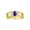 Amethyst, variant on 14K Yellow Gold Classic 6X4MM Oval Amethyst & Sparkling Diamond Ring - Birthstone Jewelry for Men -Size 8