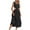 Black, variant on Timegard Womens Summer Dresses Round Neck Cutout Sleeveless Lightweight Casual Pleated Long Dresses