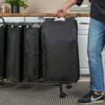 thumbnail image 4 of Household Essentials Rolling Laundry Sorter, 4 Bag Laundry Sorter Cart with Washable and Removable Bags, Black, 4 of 10