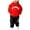 A01-Red, variant on Caqnni School Sports Team Warm-Up Outfit: Girls' Matching Hoodie and Sweatpants Set for Before/After Games and Team Spirit(A01-Grey,4-5 Years)