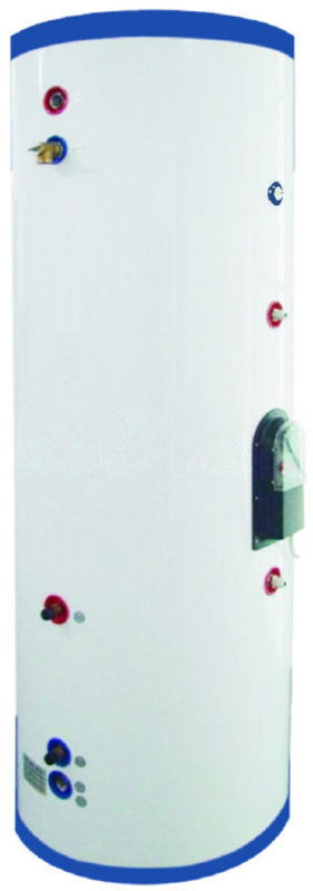 400 Liter 105 Gallon Stainless Steel Solar Hot Water Heater Tank Single Copper Coil Heat Exchanger