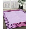 thumbnail image 3 of Ahgly Company Machine Washable Indoor Rectangle Transitional Orchid Purple Area Rugs, 7' x 9', 3 of 7
