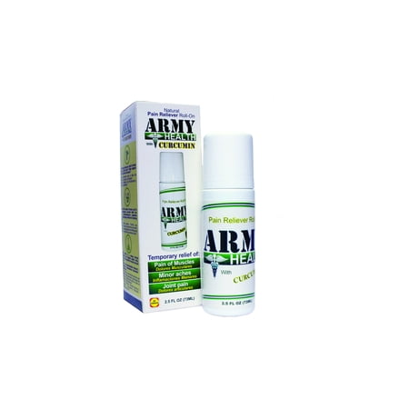 Army Health 2.5 oz Pain Reliever Roll On for Muscle Relief