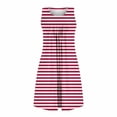 thumbnail image 4 of ZKCCNUK Nightgowns for Women Women Print with Pockets Sleep Shirts Sleeveless Sleepwear Pleated Front Nightshirt Round Neck Nightdress S-2XL, 4 of 7