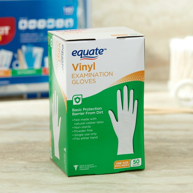 Equate Vinyl Examination Gloves 50 Count Walmart