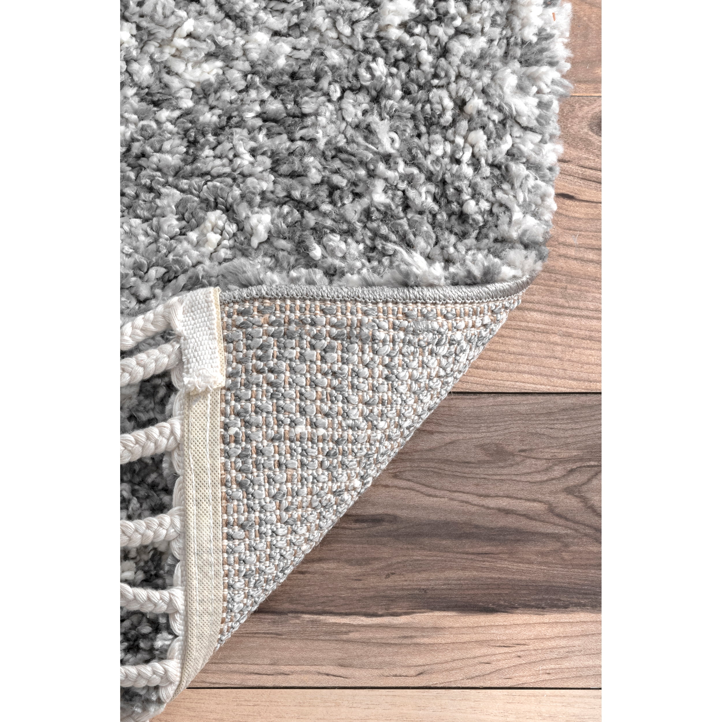 nuLOOM Brooke Contemporary Shag Area Rug, 4' x 6', Gray