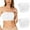 White, variant on 2pc Bras for Women Wirefree Padded Stretch Bra Strapless No Underwire Bralettes Full Coverage Tube Top Bras