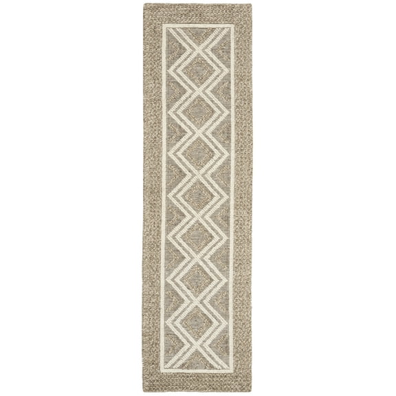 SAFAVIEH Vermont Hyde Geometric Runner, 2'3" x 10', Beige/Ivory