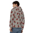 thumbnail image 4 of Honeii Leopard Print Rose Print Hoodies for Men, Pullover & Full Zip, Breathable Zip up Hoodie, Sweatshirt-Large, 4 of 5