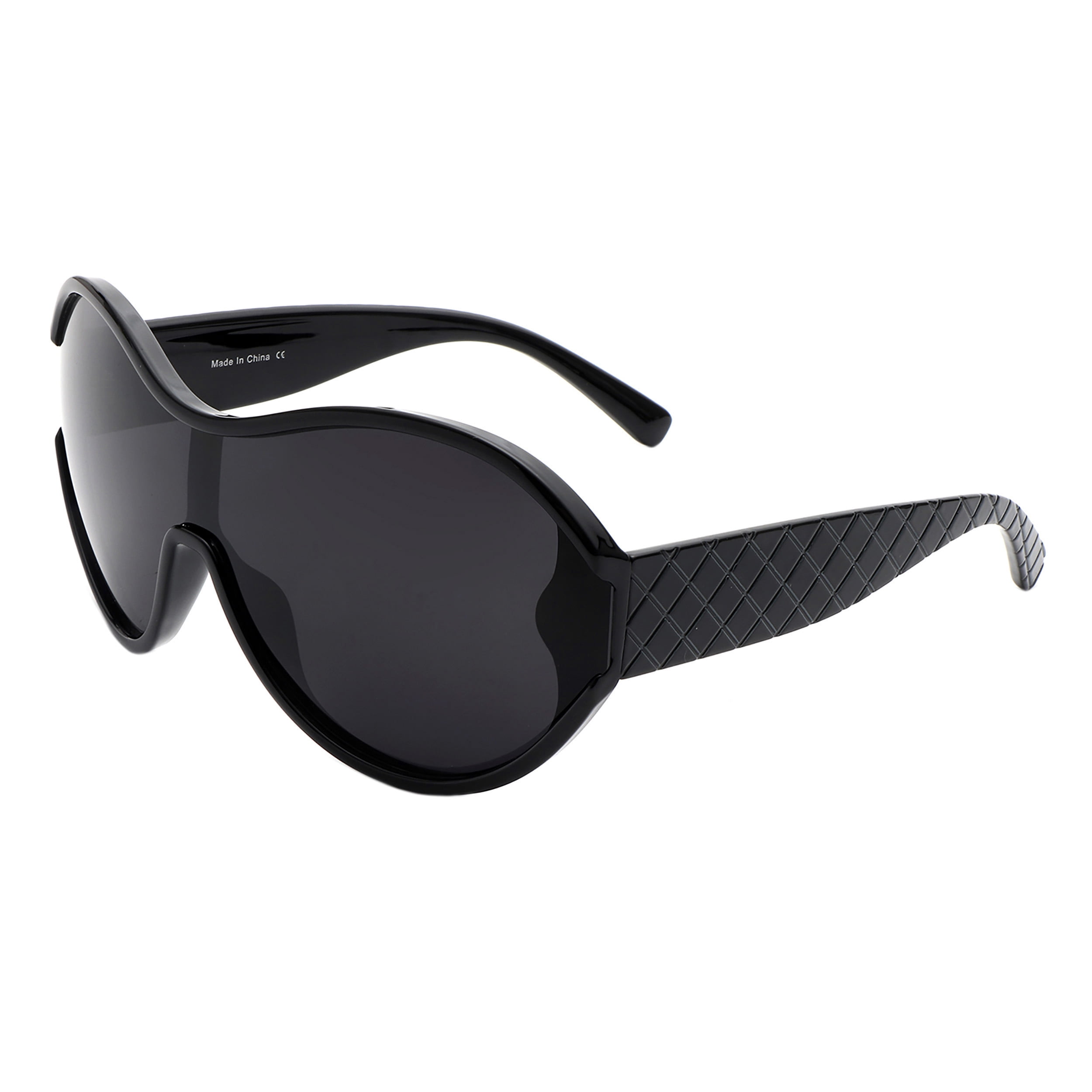 Oversized Rhinestone Sunglasses for Women Fashion Mirror One  display picture 2