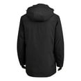 thumbnail image 6 of Zedker Men's Long Parkas Winter Warm Windproof Down Padded Jacket Snow Trenchcoat Black XL, 6 of 9
