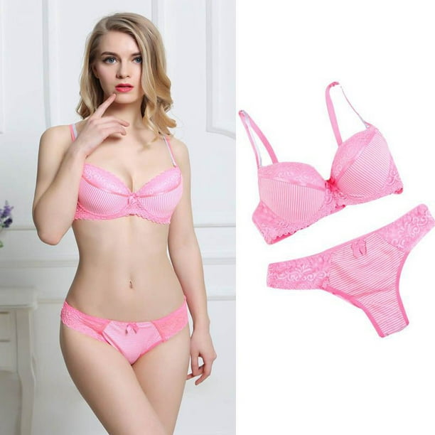 Sexy Women Bra Set Causal Luxury Lace Back Closure B Cup Lingerie Fashion Comfortable Cotton 