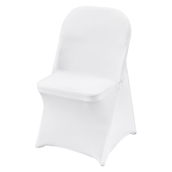 30 PCS White Stretch Spandex Dining Chair Covers, Universal Washable Slipcovers for Wedding Party Banquet Events