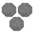 thumbnail image 1 of Furnish My Place Crocodile Light Grey Area Rug, Animal Print Area Rug, Pet-Friendly Rug, Baby Nursery Mat, Indoor Rug, Perfect for Living Room, Playroom, 2' Octagon - Set of 3, 1 of 5