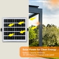 thumbnail image 4 of Versatile Solar-Powered UFO Light with Remote Control - 180 LEDs, Adjustable Brightness, 3 Color Options, PIR Motion Sensor, Multiple Modes, Waterproof IP65, Perfect for Indoor/Outdoor Use, 4 of 6