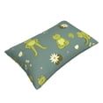 thumbnail image 3 of Daiia Cute Yoga Frogs Bedding Waterproof Pillow Protector Zippered Queen – Bed Bug Proof Pillow Encasement-14"x20", 3 of 9