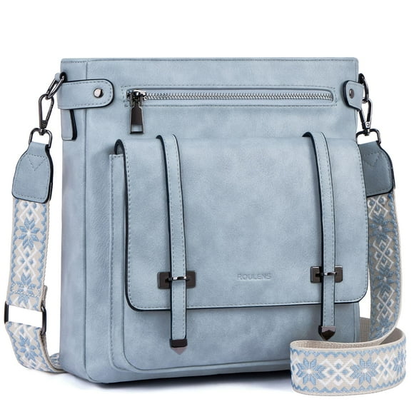 Bandolera Roulens para mujer, bolso de viaje de piel suave