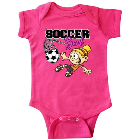 

Inktastic Soccer Girl Gift Baby Girl Bodysuit