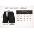 thumbnail image 5 of iBerryNY Mens Swim Trunks Quick Dry Cargo Shorts w/ Mesh Lining, 2 Pairs, Green/Gray Large, 5 of 5