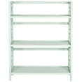 thumbnail image 3 of SAFAVIEH Natalie Geometric Rustic 3 Tier Low Bookcase, Aqua Smoke, 3 of 5