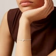 thumbnail image 5 of Female's Silver Bracelet, Heart Initials Jewelry with Letter Q| Letter G Bracelets, 5 of 7