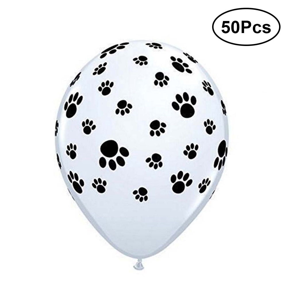 10pcs Cute Dog Paw Prints Latex Balloons Birthday Party Wedding Decoration 