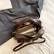 thumbnail image 2 of Bolso Hombro para Mujer Mano Boston Doble Bolsillo Cuero PU Axila (Caqui), 2 of 8