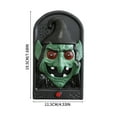 thumbnail image 2 of Animated Skulls Doorbell Decorations, With Lightup Eyeball And Spooky Sounds, Perfect For Haunted House Trick Or Treat Events Adult Parties, 2 of 5