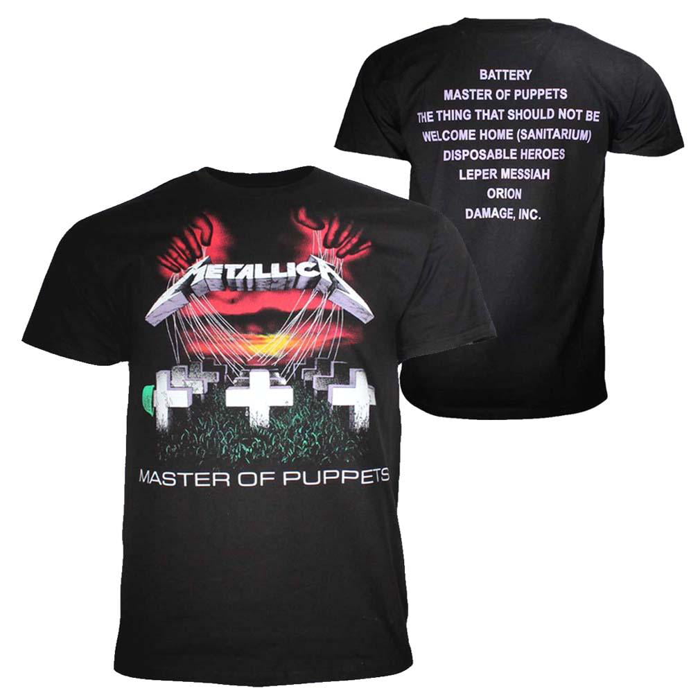 INC Repro 2007  METALLICA Master of Puppets MED T-Shirt BATTERY DAMAGE
