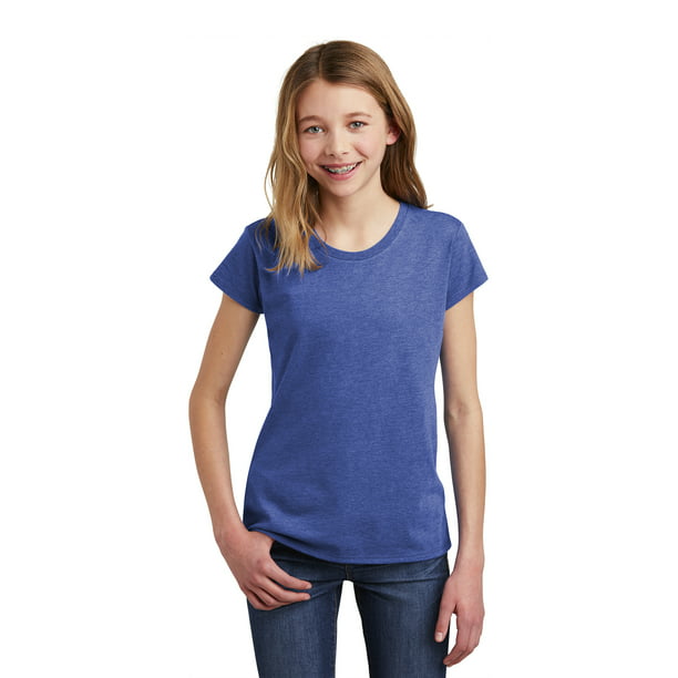 District Girls Very Important Tee Dt6001yg - Royal Frost - M - Walmart.com