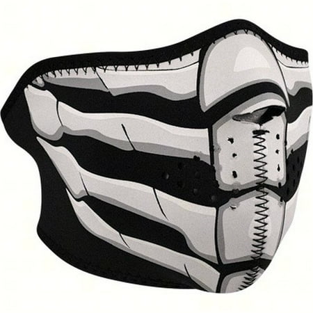 Zan Half Face Mask (One Size Fits Most, Bone Breath Glow)