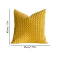 thumbnail image 6 of 3D Bubble Christmas Pillow Cover, Plush Corduroy Sofa Cushion Case for Xmas Home Decor, Festive Throw Pillow Cover for Bedroom, Living Room Yellow, 6 of 6