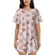 thumbnail image 1 of Fotbe Strawberry Cake Conjunto de Pijama Estampado para Mujer, 2 Piezas, Ropa de Dormir con Camiseta de Manga Corta y Shorts Suaves-Medium, 1 of 6