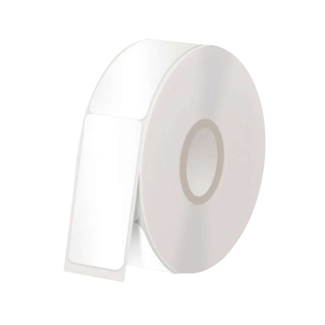 Waterproof Oil-Proof Thermal Printing Cable Labels - 109x12mm White PVC Sticker Paper for Home, Office & Retail Use, Tear-Resistant Self-Adhesive Labels for Cables, Jars, Price Tags, 65 Sheets/Roll