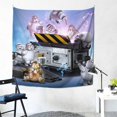 thumbnail image 2 of Ghostbusters Stay Puft Tapestry Luxury Wall Hanging Tapestries Decor For Bedroom Living Room Dormitory Mural Blanket 59x59in, 2 of 8