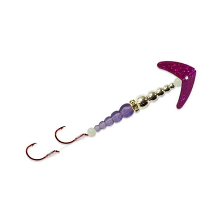 Mack s Lure Double Whammy Kokanee Pro #4 Dark Cerise/Chrome/Purple Spinnerbaits