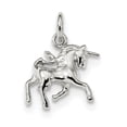 thumbnail image 1 of Sterling Silver Unicorn Charm QC920 (19mm x 16mm), 1 of 2