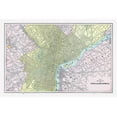 thumbnail image 2 of Cram 24x17 White Modern Wood Framed Museum Art Print Titled - Philadelphia  Pennsylvania - Cram 1892, 2 of 4