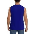 thumbnail image 4 of Pofeuu Navy Print Men's Muscle T-Shirt, Sleeveless, Muscle Tank, Classic Muscle Tee Top For Men Casual Sleeveless Muscle T-Shirt Trendy Clothes-3X-Large, 4 of 7