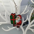 thumbnail image 4 of LLavero de goma de PVC de dibujos animados para niños, colgante de árbol de Navidad, Papá Noel, alce, muñeco de nieve, regalo de Navidad Kawaii, 4 of 4