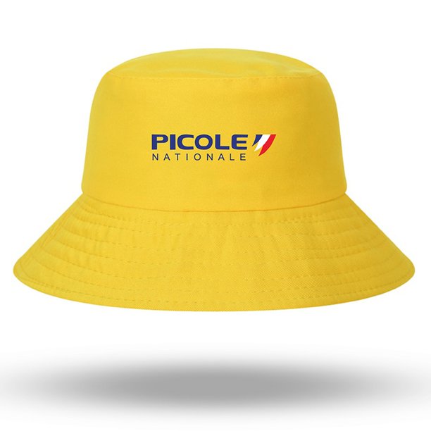 New bob Hats Picole Nationale Print Men Women reversible Bucket Hat Outdoor Panama Fishing Cap Fisherman Hat Fishing HatHat girth 60cm Gao Jinjia LED