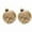 A, variant on Glass Christmas Tree Ball Ornaments, Set of 2 Gold Powder Holiday Hanging Decorations with Beads, Transparent Pendant for Home, Mall & Party Décor