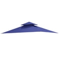 thumbnail image 2 of Garden Winds Replacement Canopy Top Cover for the Big Lots 8' X 5' Bamboo Look BBQ Gazebo - True Navy, 2 of 9