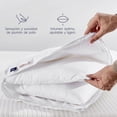 thumbnail image 4 of Almohada Luuna Ajustable Down Alternative, Funda 100% algodón, Alto Confort y Relleno Ajustable, Hipoalergénica y antiácaros, Blanco, King Size, 4 of 7