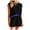Black, variant on Two Piece Sets for Women Women 2 Piece Outfits Summer Casual Round Neck Short Sleeve Tops Blouses And Shorts Sets With Contrast EdgePrints Set With Pockets Indoor Boy High Swimsuit Two Shorts Green XL