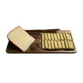 thumbnail image 2 of Kalmar Home 364 End Grain Inlay Wooden Cheeseboard with Acacia Wood Knife, Brown, 2 of 3