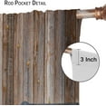 thumbnail image 6 of Vintage Wood Door Curtains Rustic Farmhouse Barn Door Rustic Theme Pattern Blackout Curtains Vintage Cottage Living Room Printed Curtains 42x54 Inches 2 Panels, 6 of 6