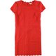 thumbnail image 2 of Vestido recto festoneado maison Jules para mujer rojo 14, 2 of 2