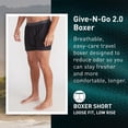 thumbnail image 2 of Boxer ExOfficio Give-N-Go 2.0 para hombre, acero óniz/negro M (paquete de 2), 2 of 6